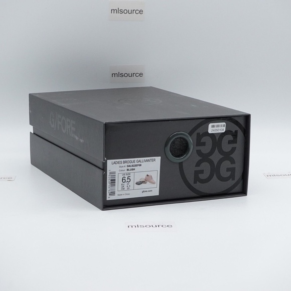 NEW G/FORE Women's Gallivanter Brogue Wingtip Golf Shoes G4LS22EF08 Blush - Picture 16 of 16